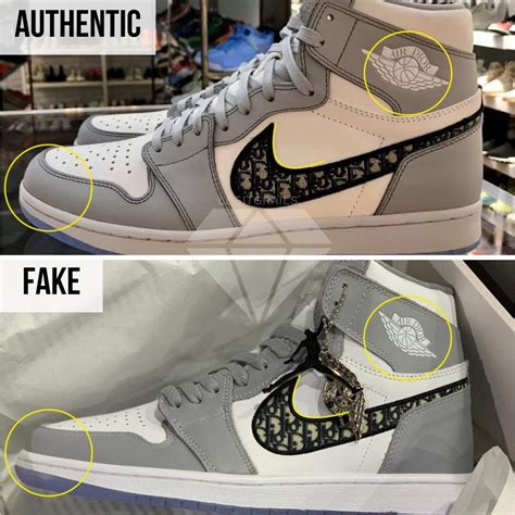 how to tell if dior jordans are fake|dior jordan 1s forged.